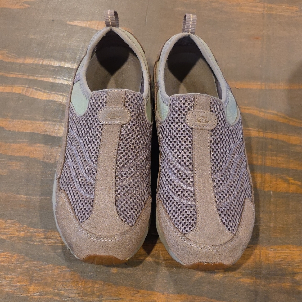 Women's Mesh Slip-On Loafers - Taupe and Mint